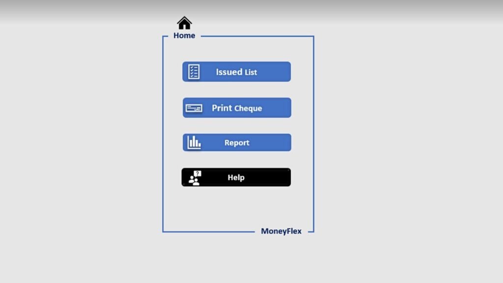 MoneyFlex Cheque Printing Software Home Page